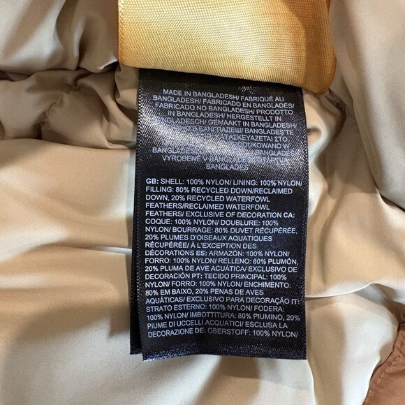 The North Face Almond Butter 1996 Retro Nuptse 700 Down Vest Jacket NWT - Picture 9 of 12